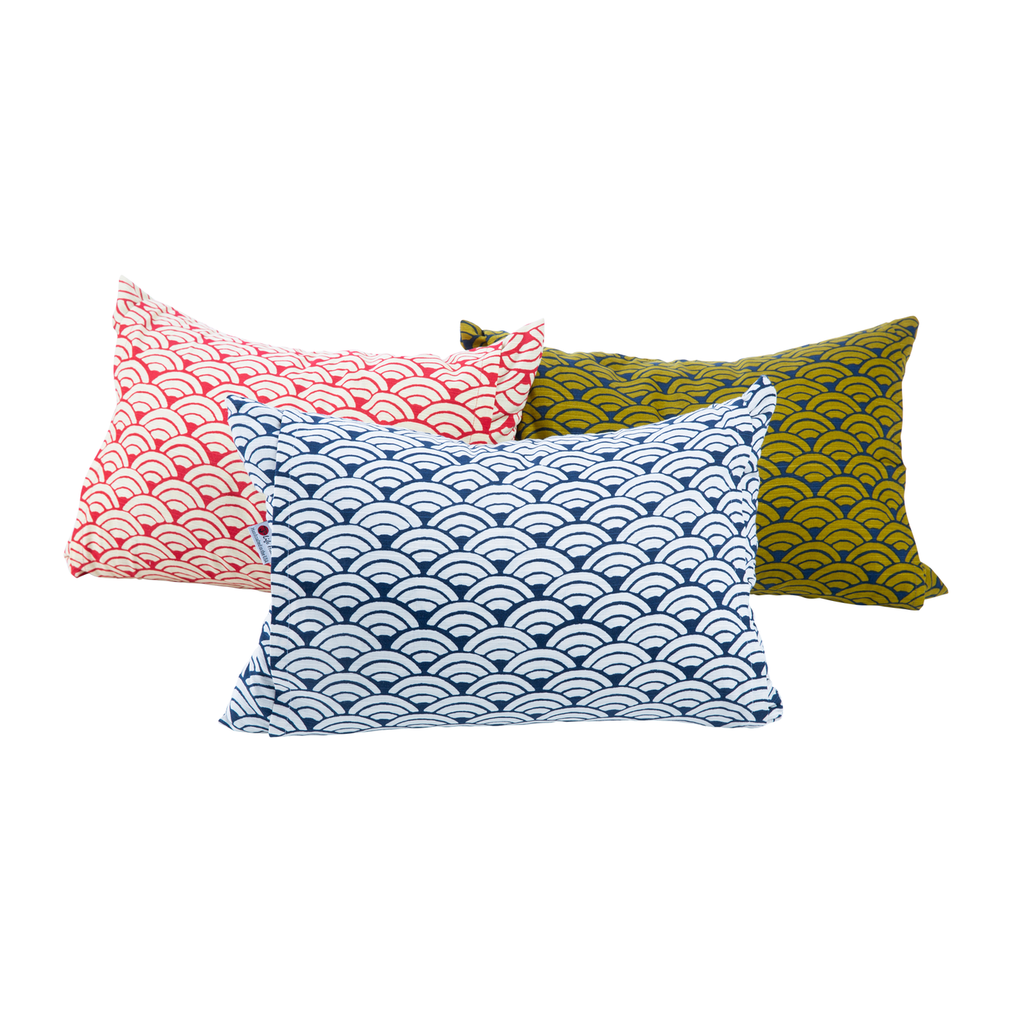 J-Life Jumbo Seika Ha Navy Buckwheat Hull Pillow - COVER ONLY