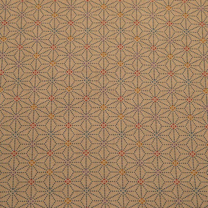 J-Life Asa No Ha Gold Zabuton Floor Pillow - COVER ONLY