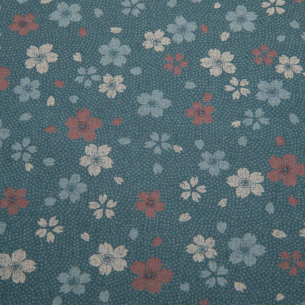 J-Life Cherry Blossom Blue Buckwheat Hull Pillow