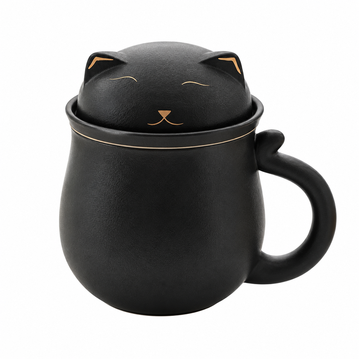 Lucky Cat Tea Cup & Infuser