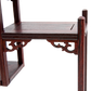 Ornate Rosewood Shelves - Symmetrical