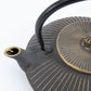 Gold & Gray Cast Iron Teapot