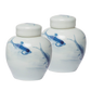 Porcelain Ginger Jar Set - Koi