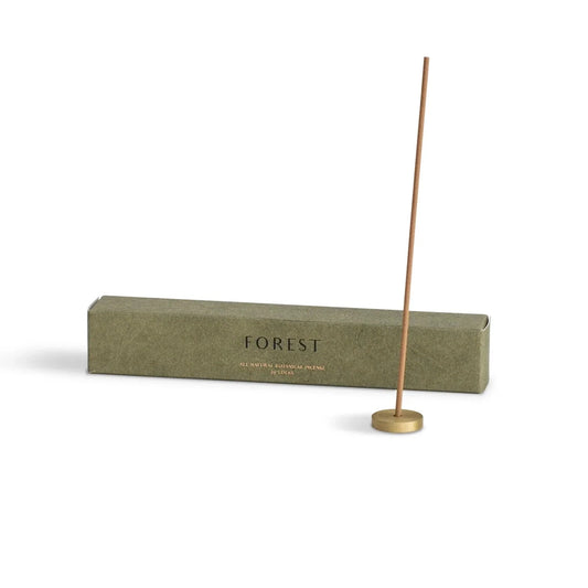Incense stick with a 'Forest' branded box on a white background