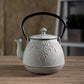 Mint Green Cast Iron Teapot