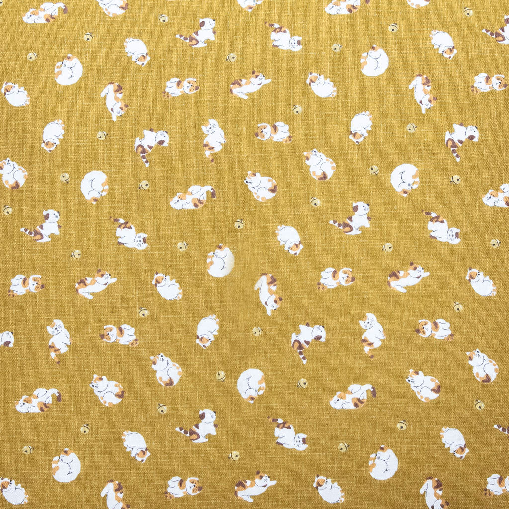 Koneko Gold Throw Pillow