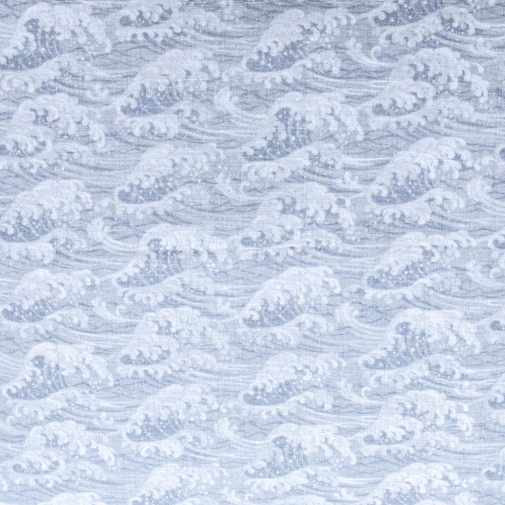 Tidal Wave Gray Throw Pillow