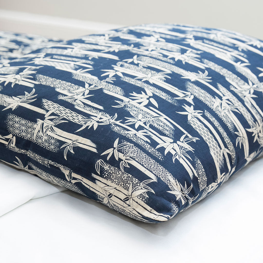 J-Life Takenomori Navy Pillowcase