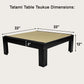 Chabudai Zabuton Tatami Table: Japanese Table Set