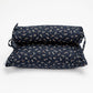 Buckwheat pillows with dragonfly pattern on a white background