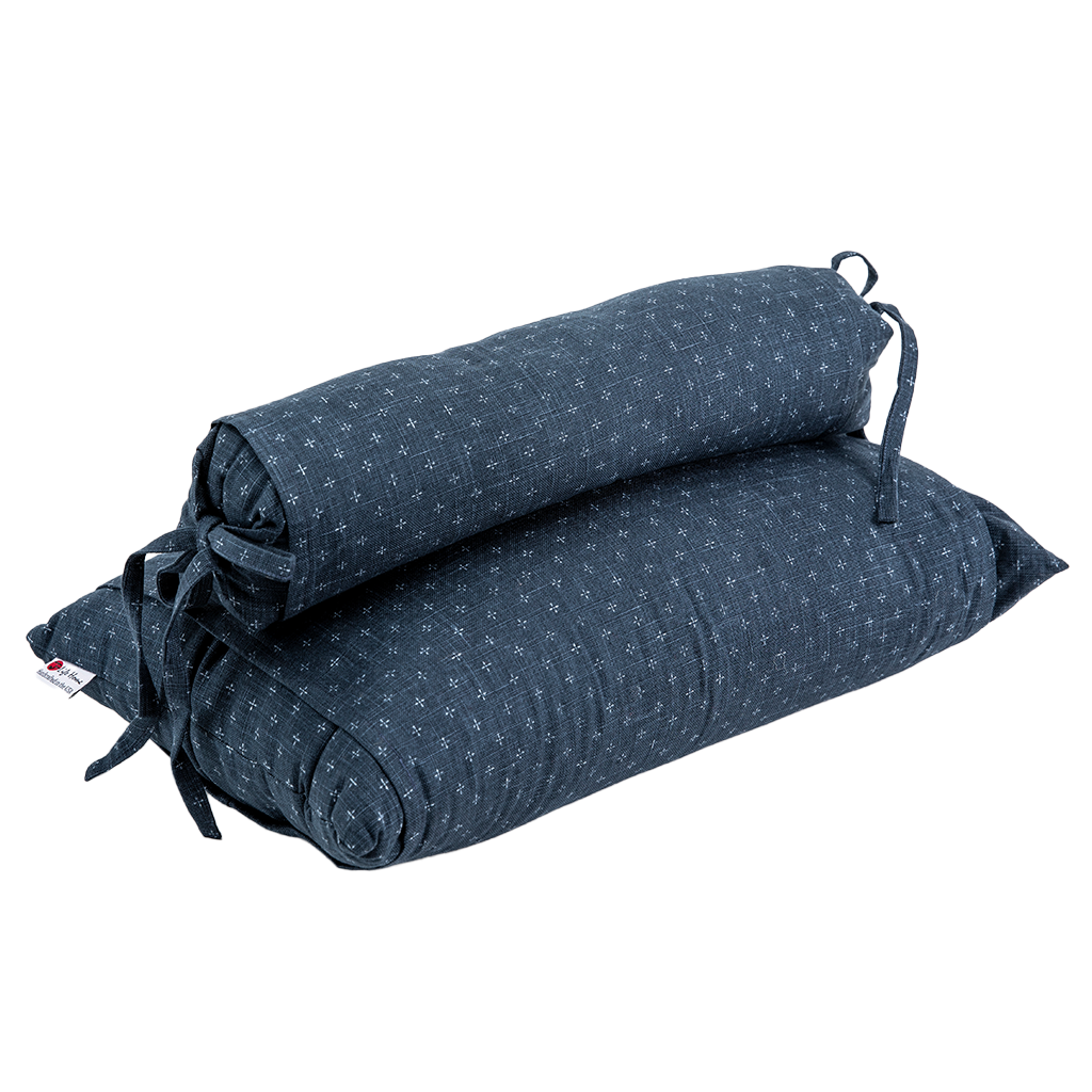 J-Life Aizome Navy Buckwheat Hull Pillow