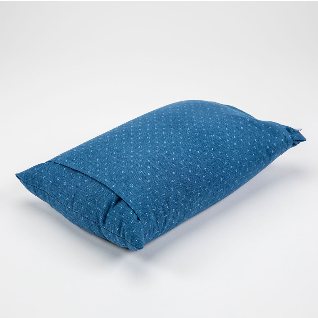 J-Life Yoru Blue Buckwheat Hull Pillow - COVER ONLY