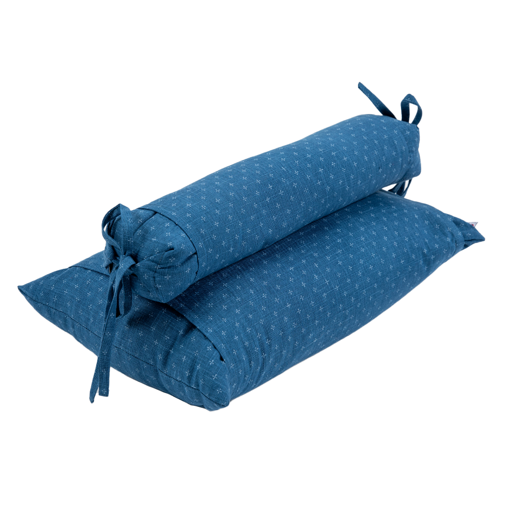J-Life Yoru Blue Buckwheat Hull Pillow - COVER ONLY