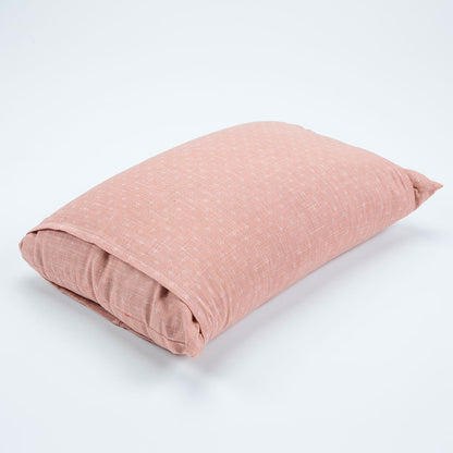 J-Life Akebono Pink Buckwheat Hull Pillow - COVER ONLY