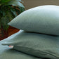 Asagi Green Throw Pillow