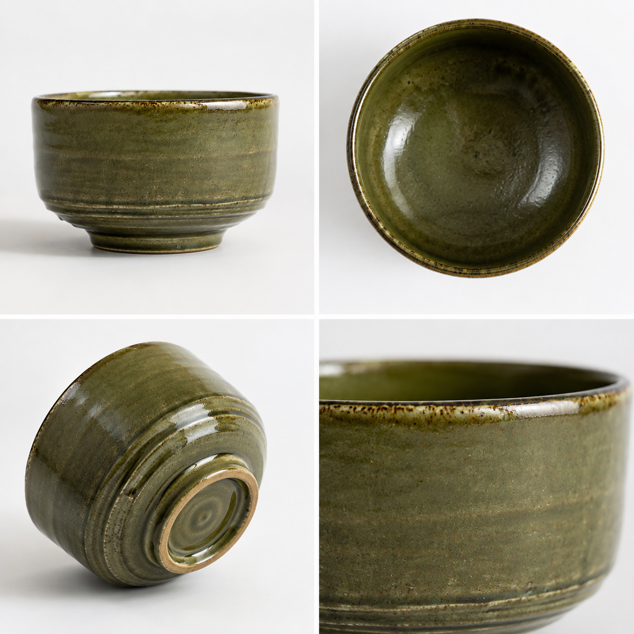 Green Porcelain Matcha Bowl