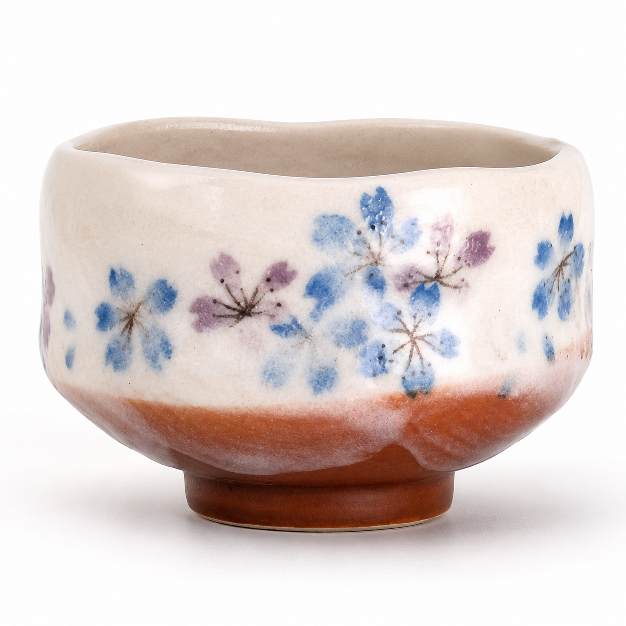 Blue Sakura Cherry Blossom Mini Matcha Bowl