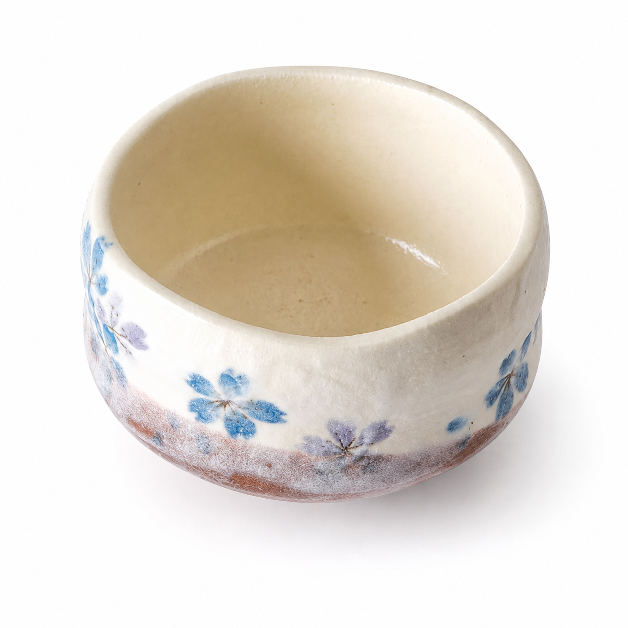 Blue Sakura Cherry Blossom Mini Matcha Bowl