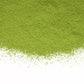 Matcha powder on a white background