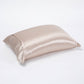 J-Life Shiruku Silk Champagne Buckwheat Hull Pillow - COVER ONLY