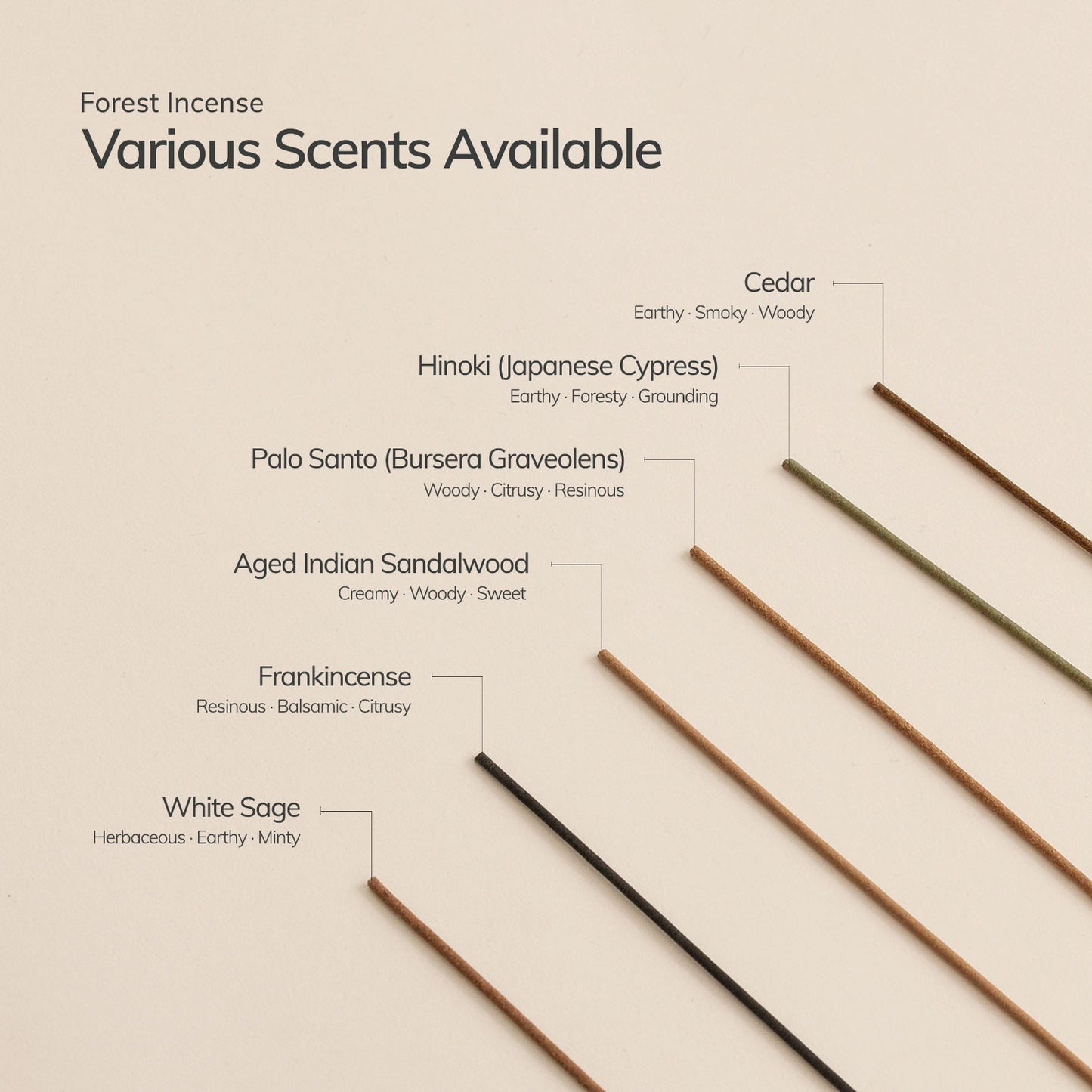 Hand Rolled Incense Stick Set