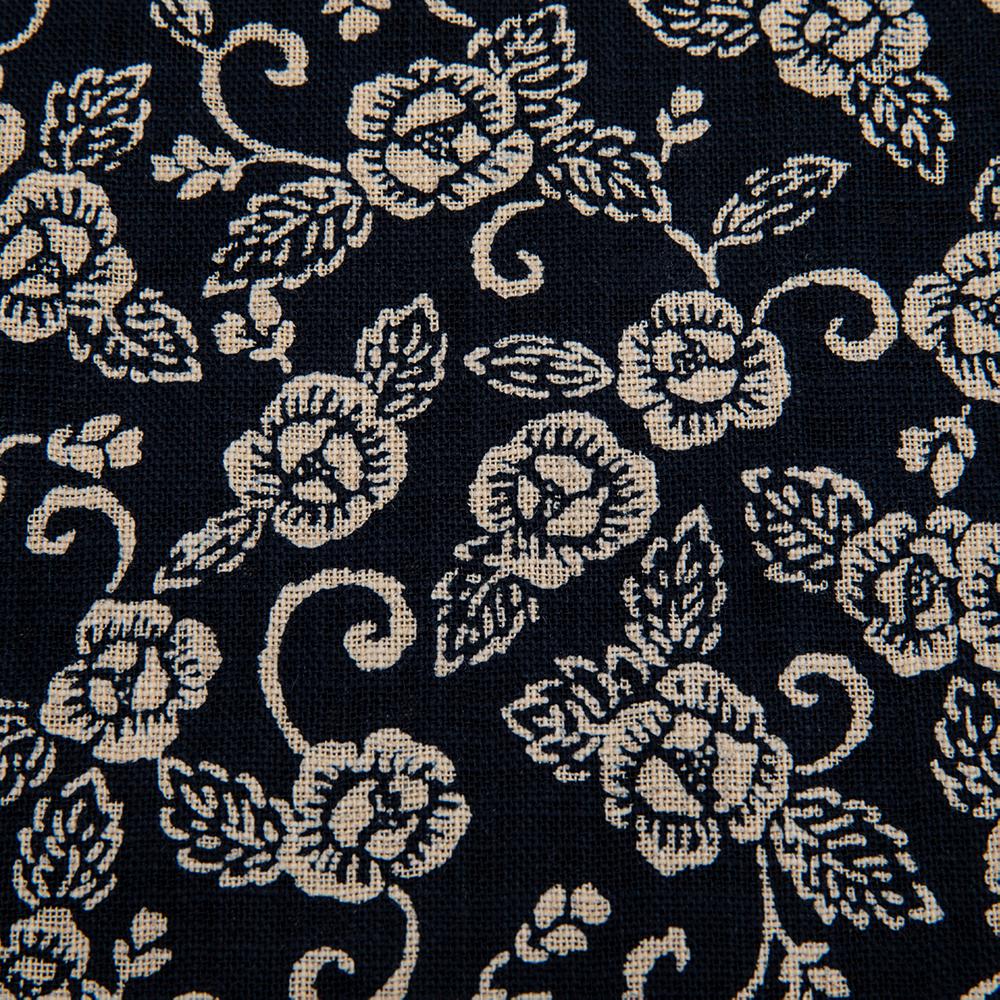 J-Life Hana Navy Pillowcase_Pillows & Shams_Pillowcase_100% Cotton