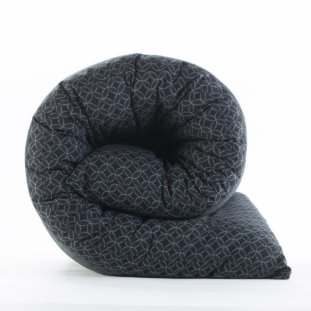 J-Life Shikifuton with Marugata Navy Removable Cover