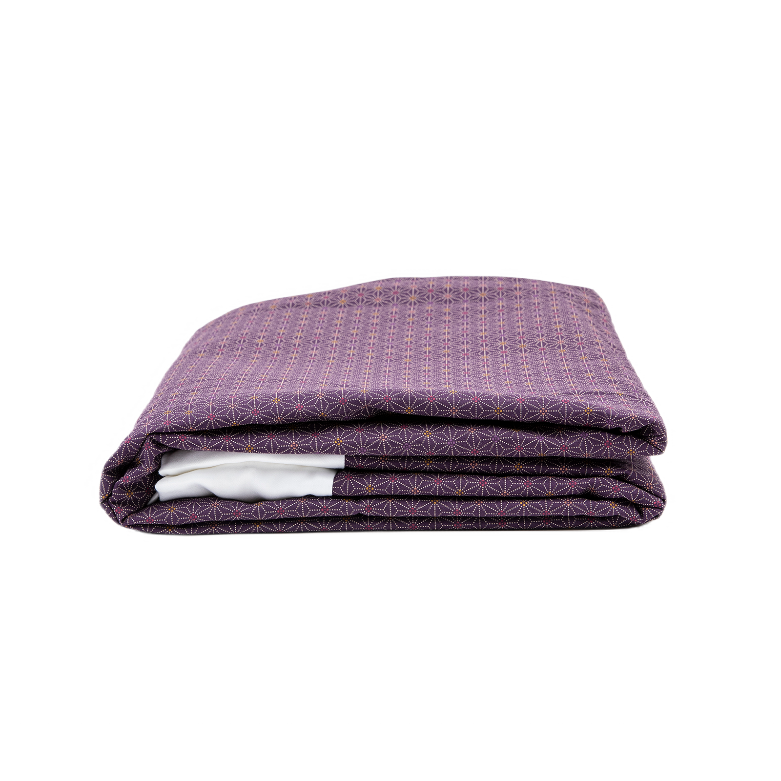 J-Life Asa No Ha Purple #3 Custom Kakefuton with Removable Cover_Kakefutons_Kakefuton with custom cover_Japan Tradition_Sleep System