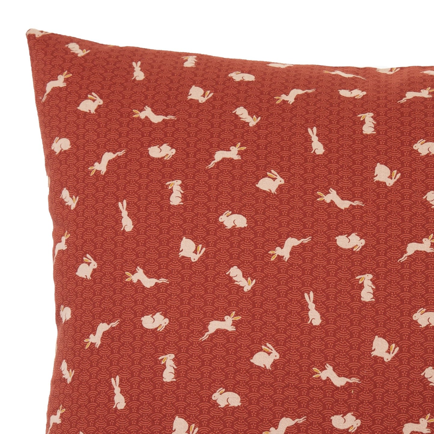 Usagi Red Throw Pillow_Pillows & Shams_Throw Pillows_100% Cotton