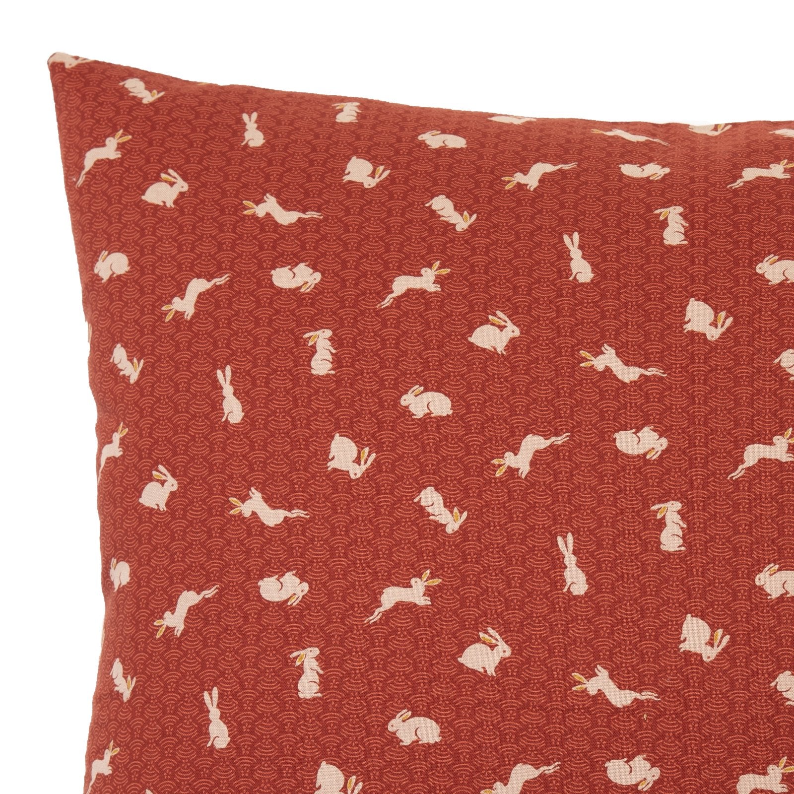 Usagi Red Throw Pillow_Pillows & Shams_Throw Pillows_100% Cotton