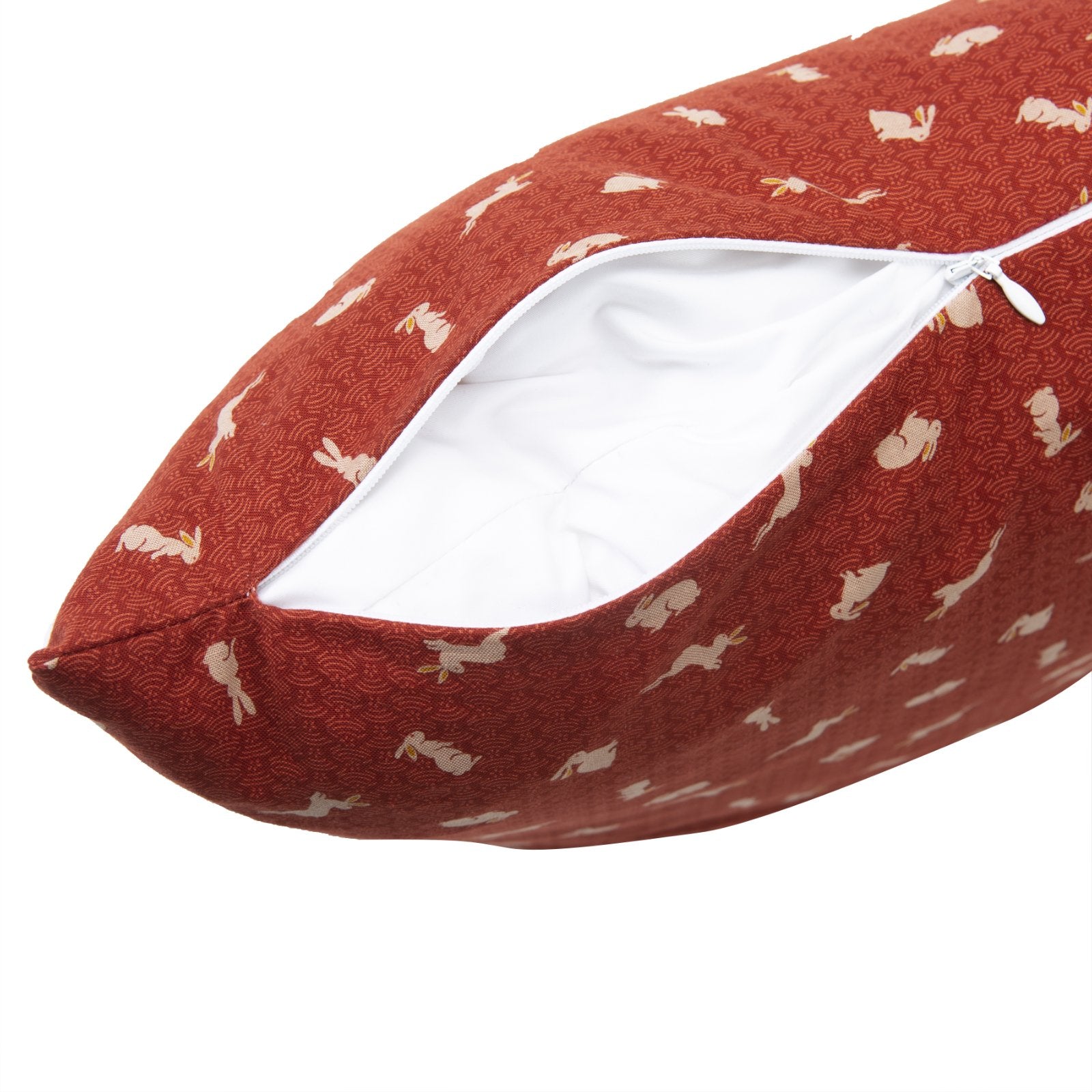 Usagi Red Throw Pillow_Pillows & Shams
