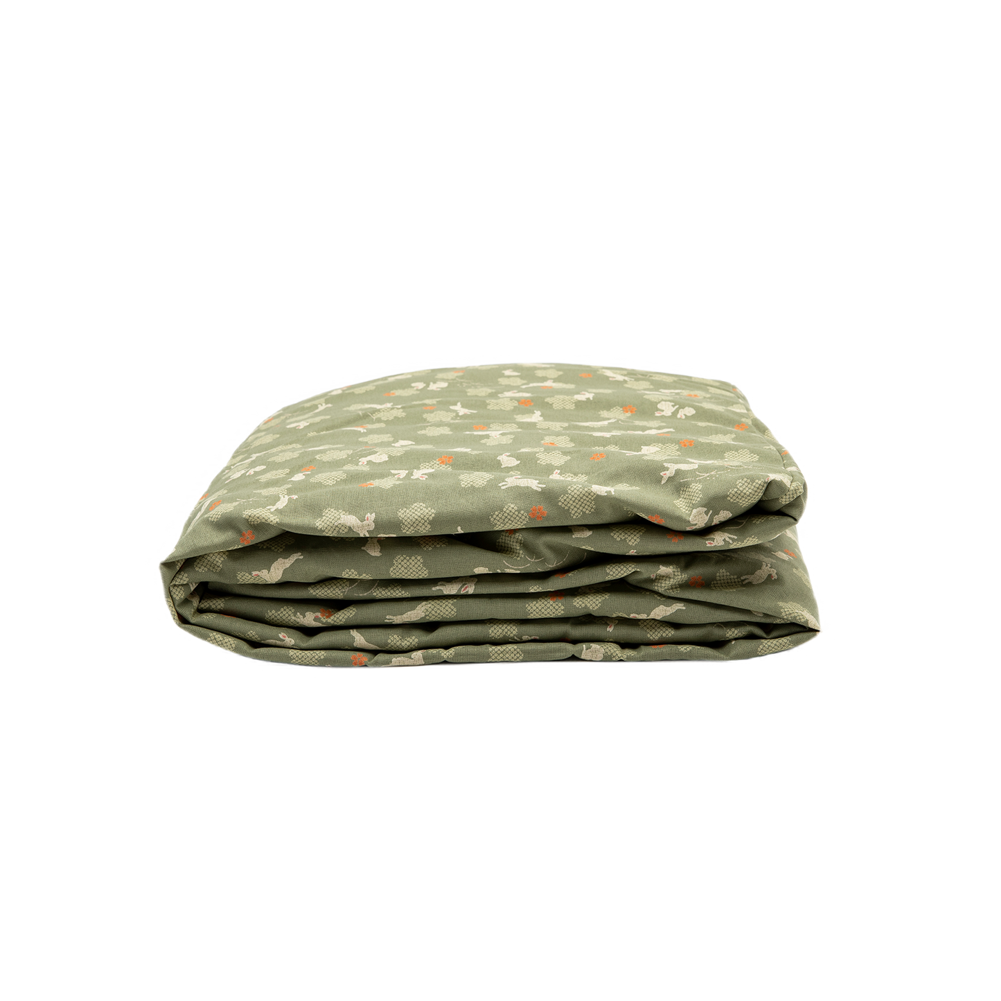 J-Life Usagi Green Custom Kakefuton with Removable Cover_Kakefutons_Kakefuton with custom cover_Japan Tradition_Sleep System_Handmade__1__2