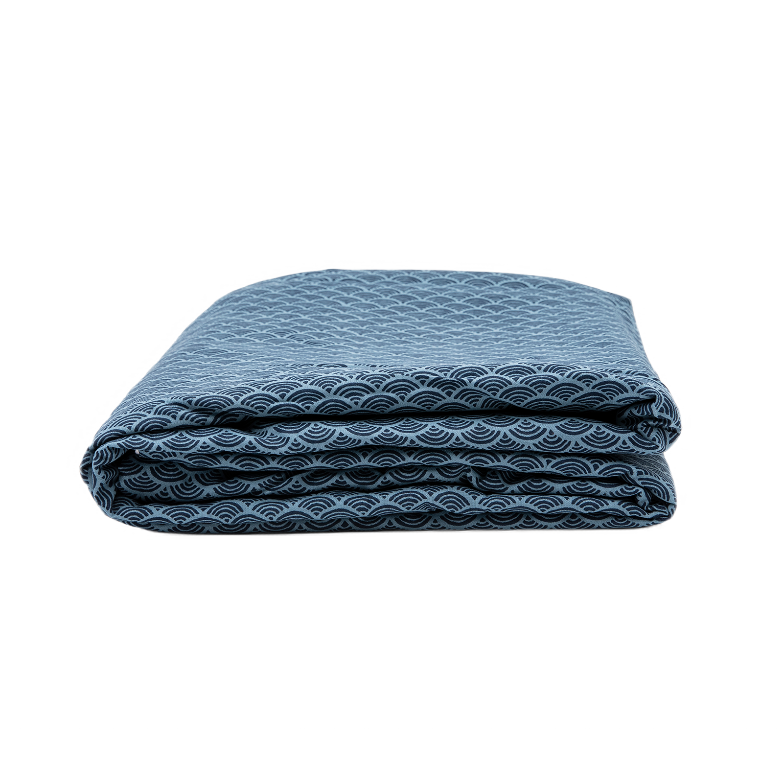 J-Life Nami Blue Custom Kakefuton with Removable Cover_Kakefutons_Kakefuton with custom cover_Japan Tradition_Sleep System_Handmade