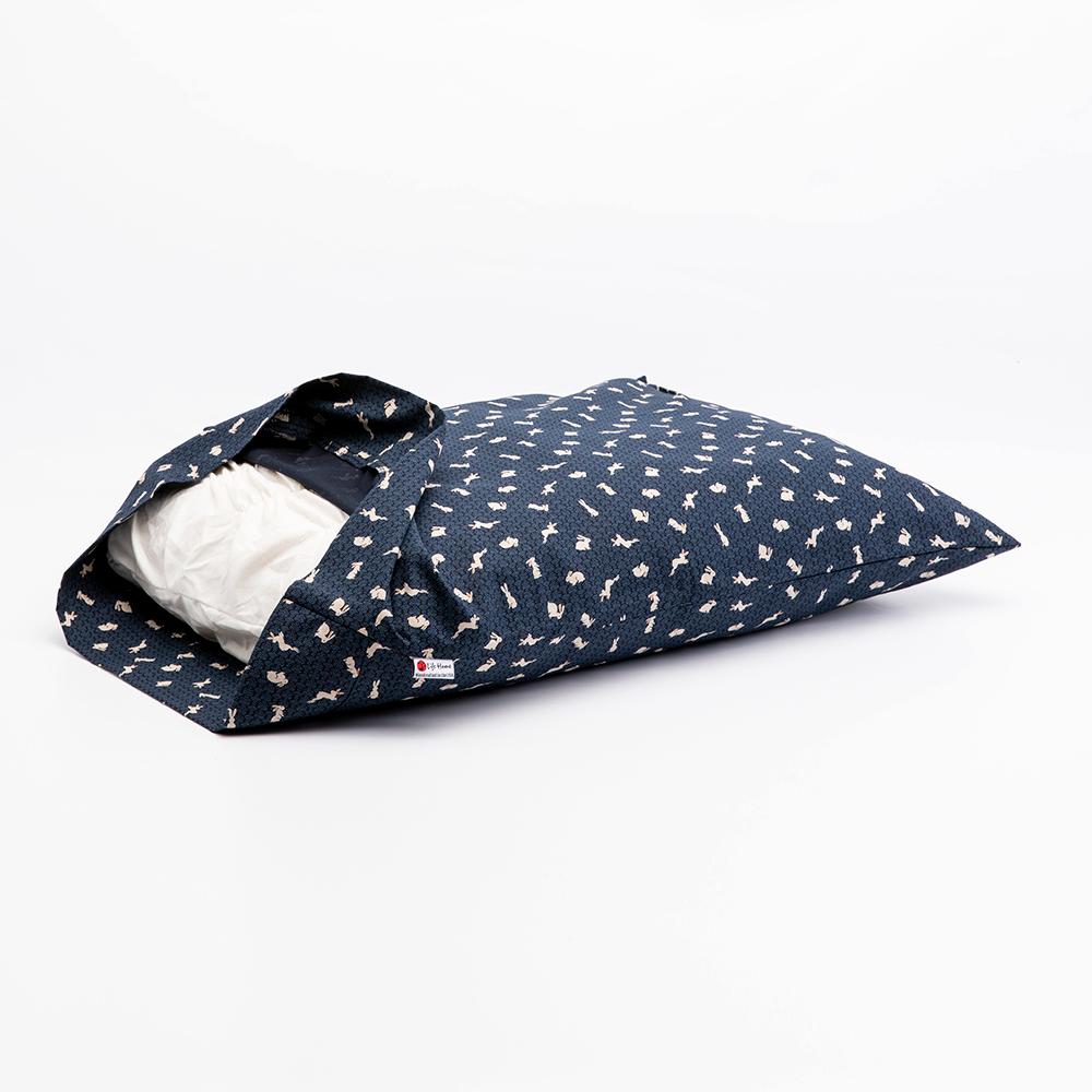 J-Life Usagi Navy Pillowcase_Pillows & Shams_Pillowcase