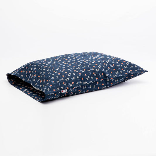 J-Life Fukurou Navy Pillowcase