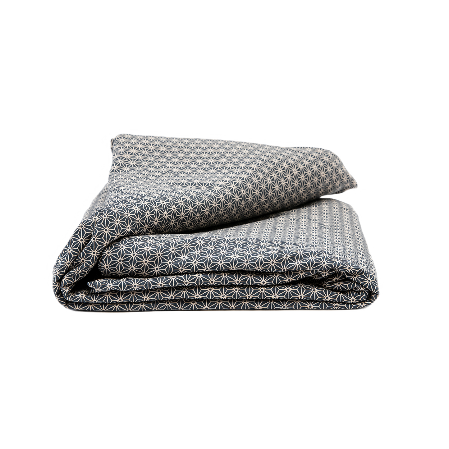 J-Life Asa No Ha Navy #2 Custom Kakefuton with Removable Cover_Kakefutons_Kakefuton with custom cover_Japan Tradition_Sleep System