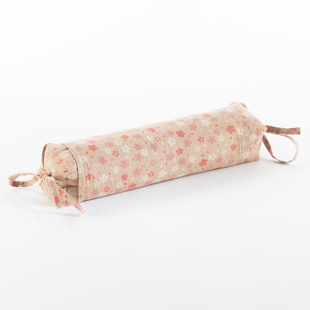 J-Life Cherry Blossom Tan Buckwheat Hull Pillow_Pillows & Shams_Buckwheat Hull Pillow