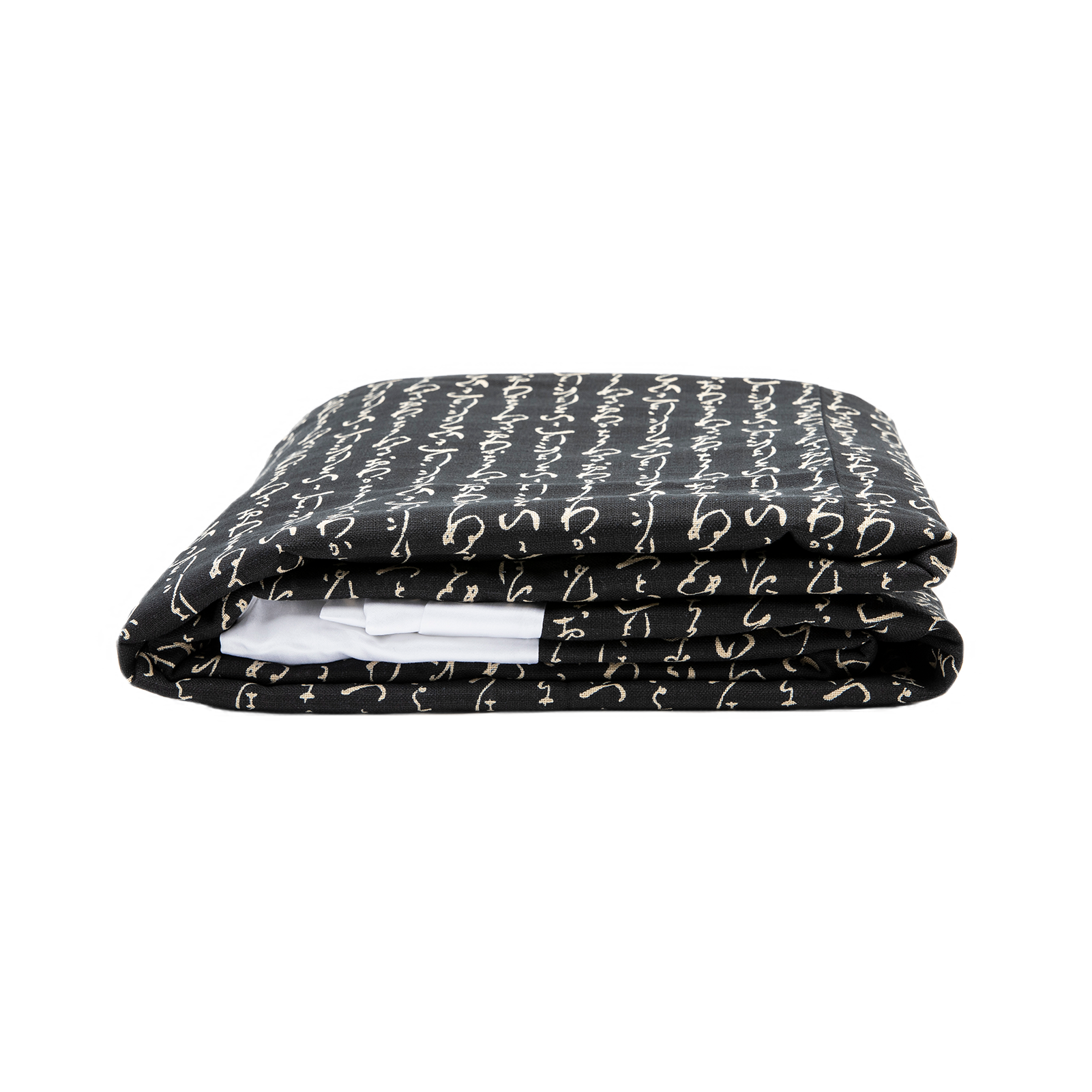 J-Life Kanji Black Custom Kakefuton with Removable Cover_Kakefutons_Kakefuton with custom cover