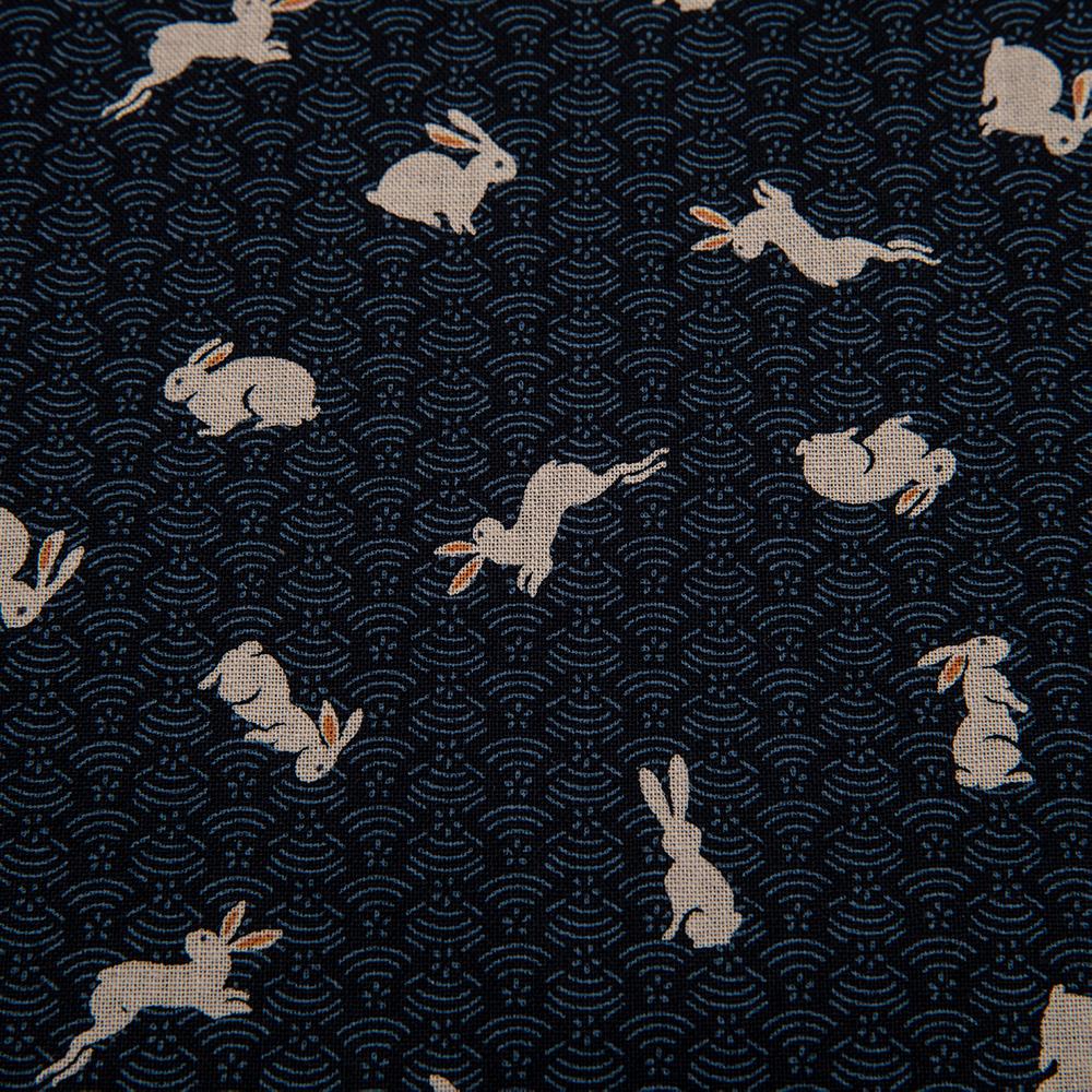 J-Life Usagi Navy Pillowcase_Pillows & Shams_Pillowcase_100% Cotton