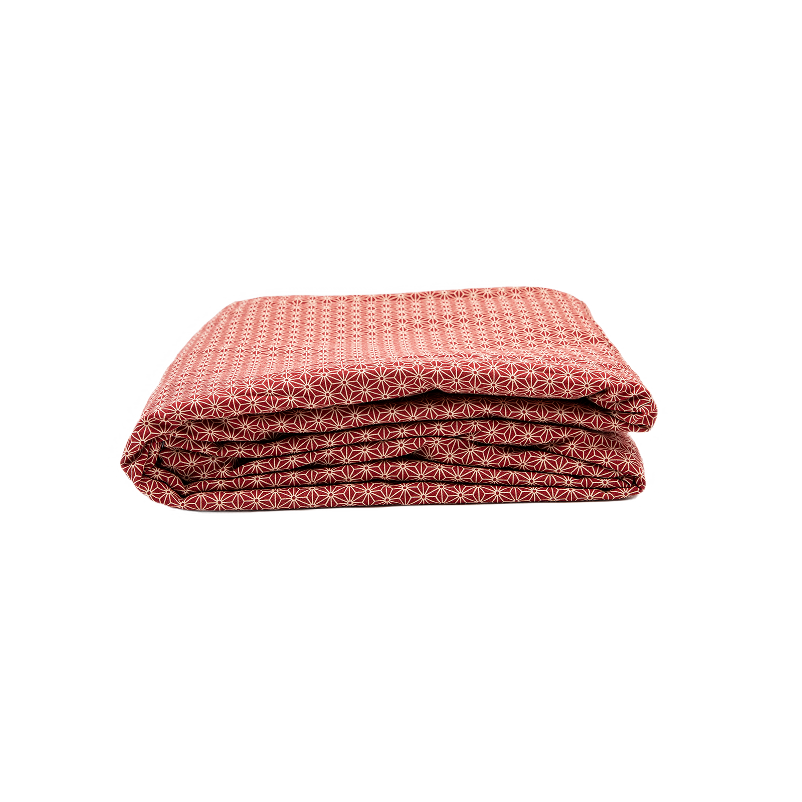 J-Life Asa No Ha Red Custom Kakefuton with Removable Cover_Kakefutons_Kakefuton with custom cover_Japan Tradition_Sleep System_Handmade