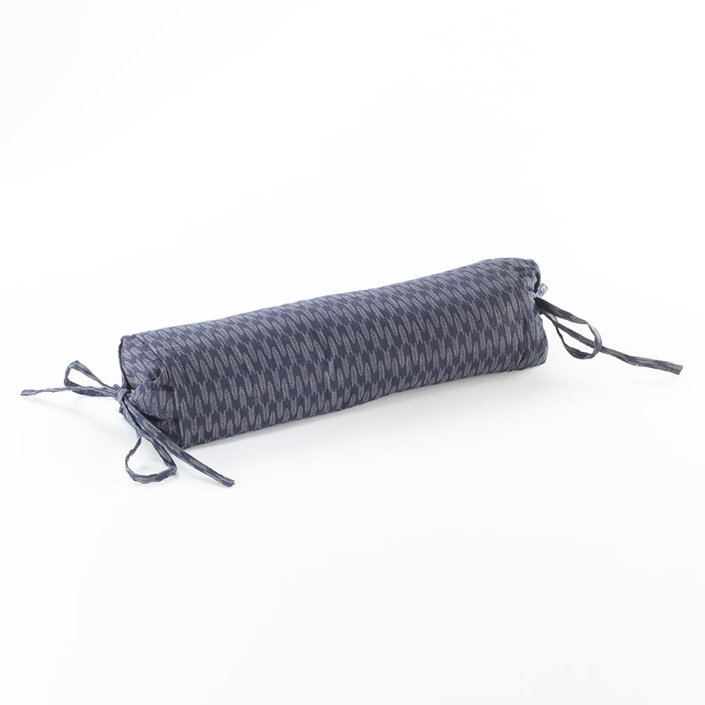 J-Life Ya Gasuri Navy Buckwheat Hull Pillow_Pillows & Shams_Buckwheat Hull Pillow