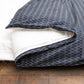 J-Life Ya Gasuri Navy Custom Kakefuton with Removable Cover_Kakefutons_Kakefuton with custom cover_Japan Tradition_Sleep System_Handmade__1__2__3__4