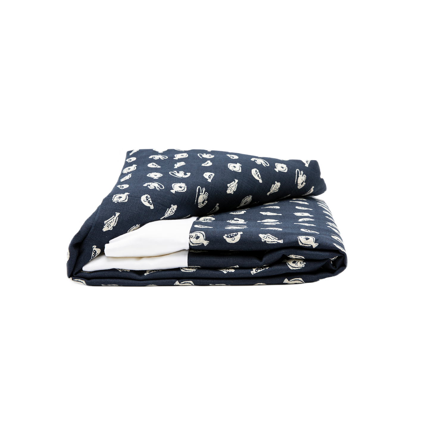 J-Life Marin Navy Custom Kakefuton with Removable Cover_Kakefutons_Kakefuton with custom cover_Japan Tradition