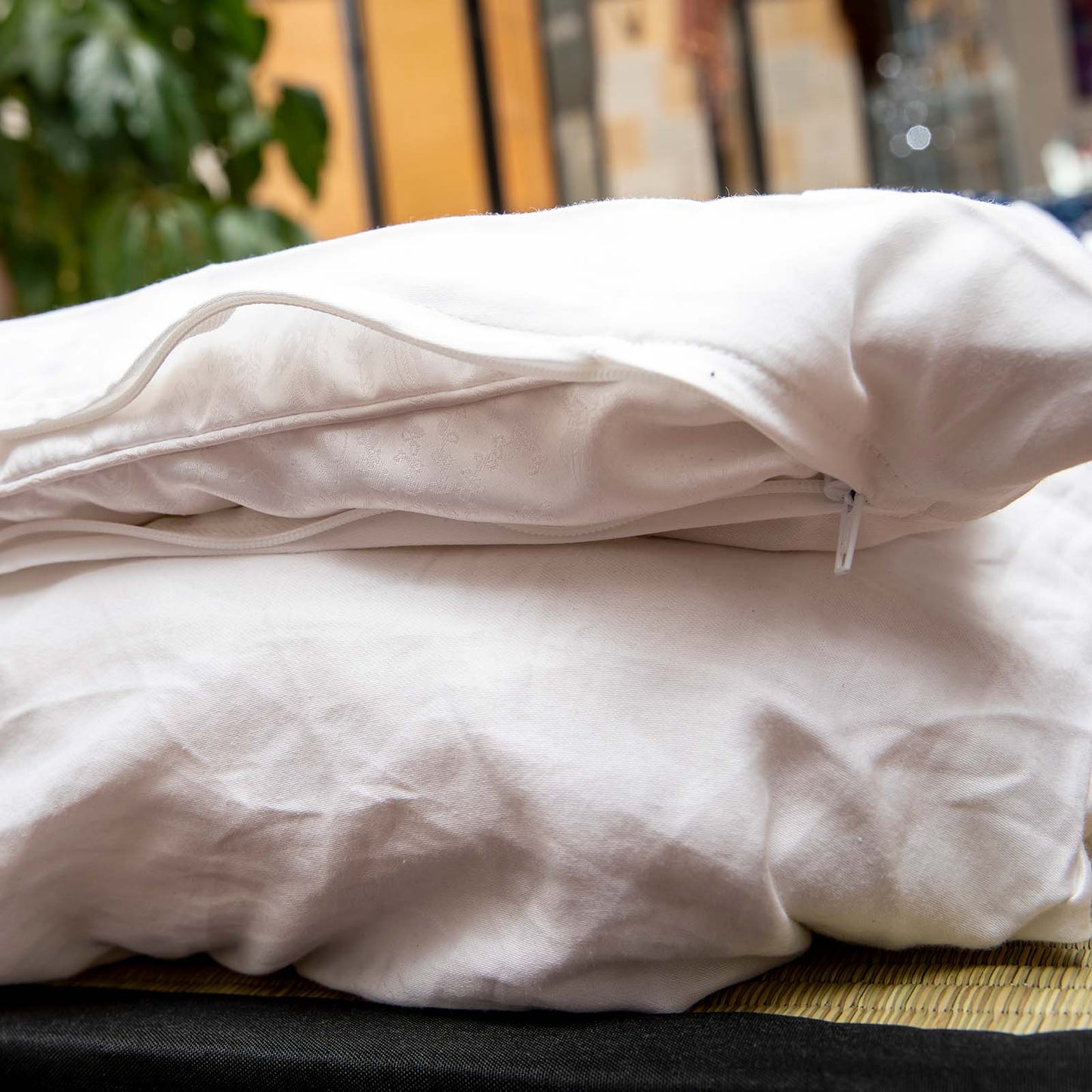 J-Life Tombo Navy Custom Kakefuton with Removable Cover_Kakefutons_Kakefuton with custom cover_Japan Tradition_Sleep System_Handmade__1__2__3__4__5