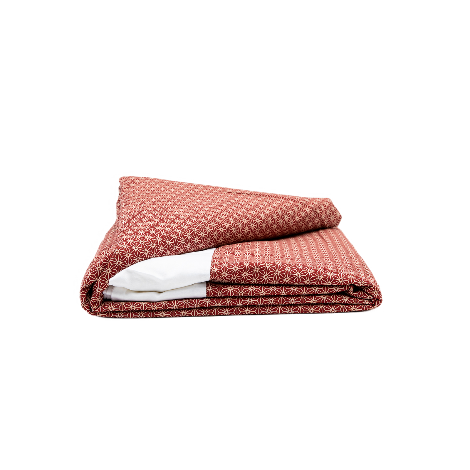 J-Life Asa No Ha Red Custom Kakefuton with Removable Cover_Kakefutons_Kakefuton with custom cover_Japan Tradition