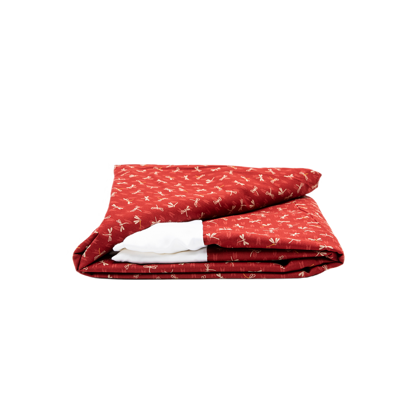 J-Life Tombo Red Custom Kakefuton with Removable Cover_Kakefutons_Kakefuton with custom cover_Japan Tradition