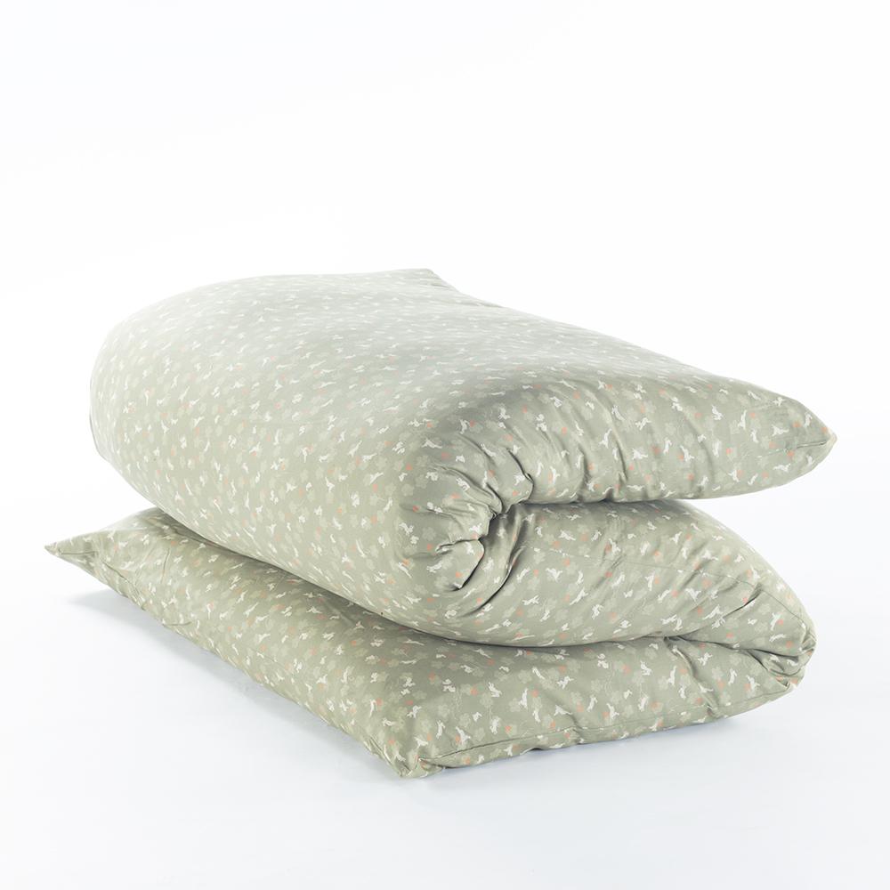 Shiki Futon Usagi Green Removable COVER ONLY