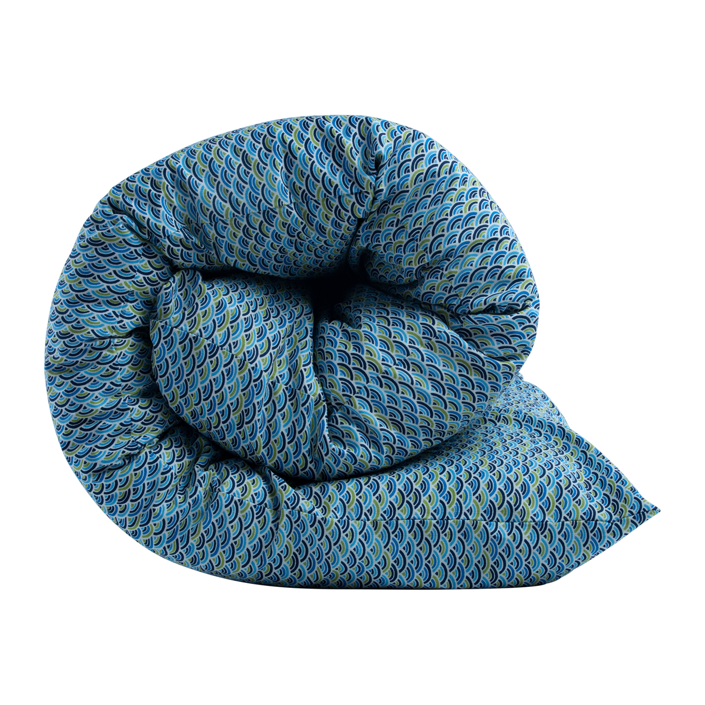 Shiki Futon Colorful Seika Ha Blue Removable COVER ONLY