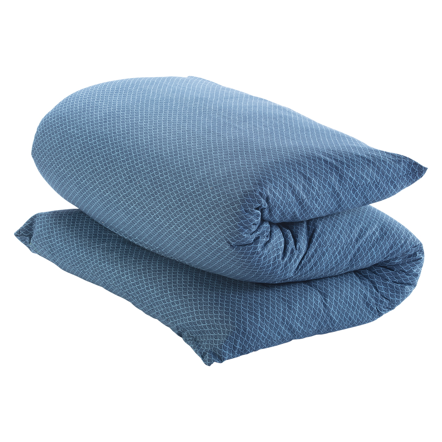 Shiki Futon Nami Blue Removable COVER ONLY