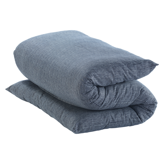 J-Life Shikifuton with Shima Navy Removable Cover